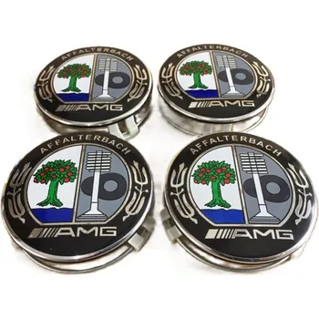Tuning MJakes středové krytky kol barevné 75 mm pro vozy MERCEDES BENZ AFFALTERBACH AMG