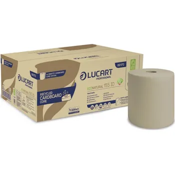 Papírový ručník Lucart Professional Papírové ručníky v roli EcoNatural Identity Cardboard Core, 2vrstvé, 155 m