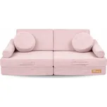 Flumi Modulární pěnová pohovka, růžový manšestr