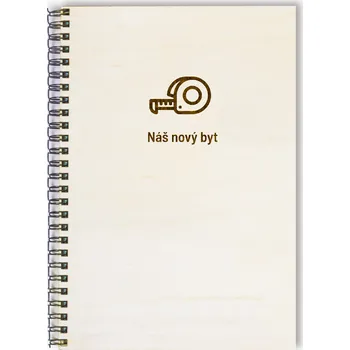 Blok Deník Náš nový byt dřevěný