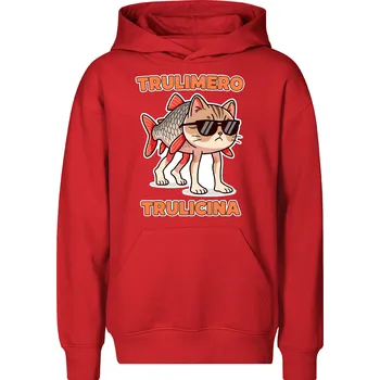 Chlapecká mikina Dětská mikina Trulimero trulicina Barva: Červená, Velikost: 12