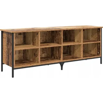 Botník Botník s policí, staré dřevo, 131 x 35 x 50 cm