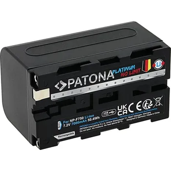 PATONA baterie pro Sony NP-F750/F770/F950 7000mAh Li-Ion Platinum USB-C nabíjení