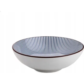 Mísa NAVIA, granátová s hnědým okrajem, 21 cm HOMLA