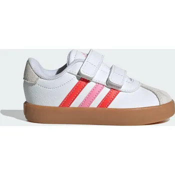 Dětská běžecká obuv ADIDAS Dětské boty VL Court 3.0 Skateboarding 24 BÍLÁ|RŮŽOVÁ|ČERVENÁ