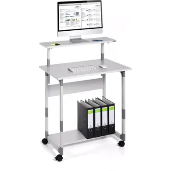 Kancelář DURABLE Pojízdný stolek pro PC TROLLEY 80 VH - Šedý