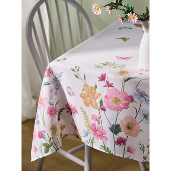 ubrus Sinsay - Ubrus s květinovým motivem - bílá - 066IO-00X - 066IO-00X-ONE