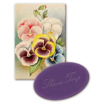 Mýdlo Dárkové mýdlo Pastel Spring Pansy 25 g