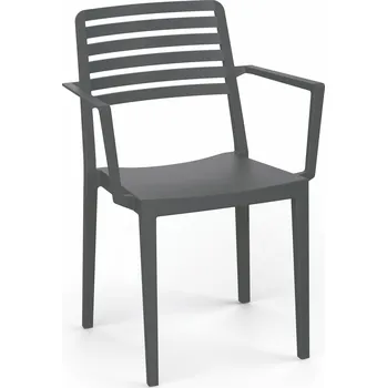 Zahradní nábytek ROJAPLAST Zahradní křeslo ROW ARMCHAIR, černá