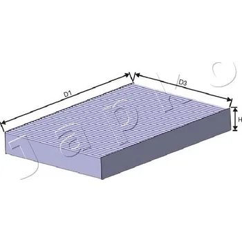 Ventilátor topení a klimatizace Japko 21NS26 Filtr, větrání prostoru pro cestující