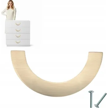 Nábytkové kování ZLATÝ MODERNÍ NÁBYTKOVÁ ÚCHYTKA úchytka na nábytek COSMO, ZLATÁ rozteč 96 mm