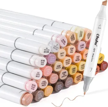 OHUHU oboustranné Fine Chisel 36 ks pleťové + blender