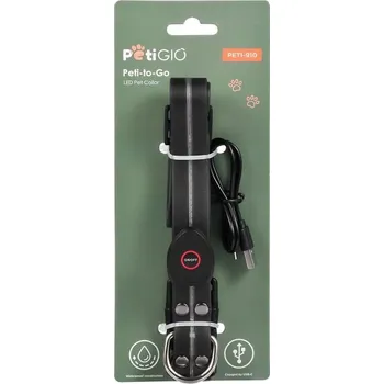 Obojek pro psa PetiGIO Peti-to-Go LED obojek pro psy vel. S
