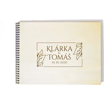 Fotoalbum Svatební fotoalbum obdélník s listy