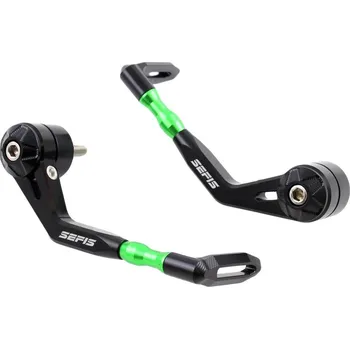 Motodoplněk SEFIS Race CNC chrániče páček Kawasaki - zelené