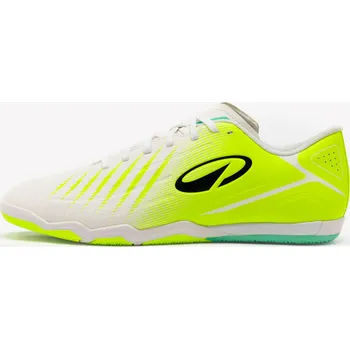 Pánská sálová obuv KIPSTA Futsalové kopačky Sala Club pro dospělé 45 BÍLÁ|ZELENÁ|ŽLUTÁ