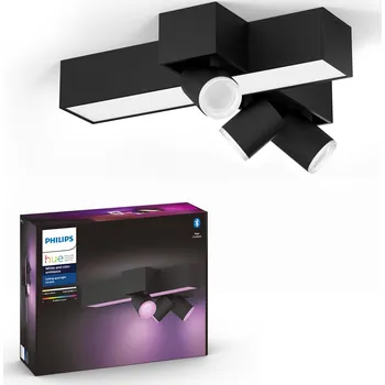 Osvětlení Philips Hue White and Color Ambiance Centris 3L Cross Ceiling Černá 50608/30/P7