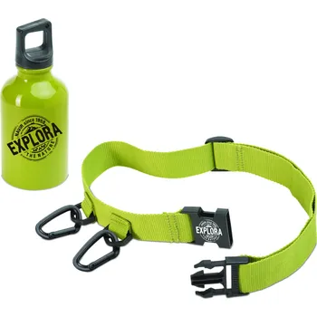 Navir Explora Hliníková lahev na pití, 300 ml, opasek