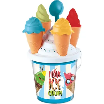 Hračka na písek Mondo Sada na písek zmrzlinářství modrá