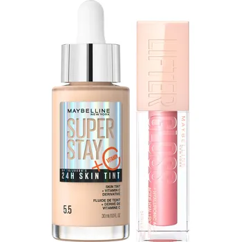MAYBELLINE NEW YORK Super Stay Vitamin C Skin Tint 5.5 30 ml + Lifter Gloss 04 Silk 5,4 ml