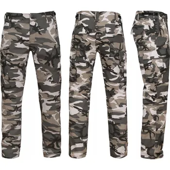 Pánské oblečení Vojenské kalhoty kapsáče maskáčový Mil-Tec Teesar RipStop BDU Slim Fit Urban M