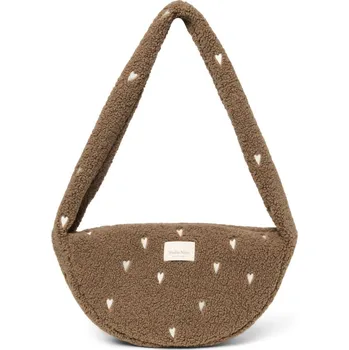 Kabelka Studio Noos Teddy Mini Cross Body Bag Brown Hearts