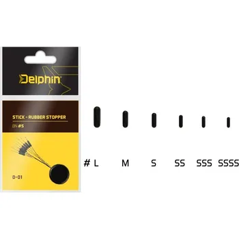 Delphin Stick Rubber Stopper Velikost SS 3 ks