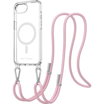 Pouzdro na mobilní telefon AlzaGuard Luxe Detach Lanyard Case Compatible with MagSafe for iPhone 16e růžový