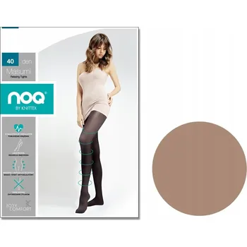 Dámské punčochy Hladké Punčocháče Knittex 40 DEN béžové Beige, velikost 3