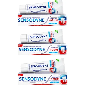 Dentální hygiena Sensodyne Sensitivity&Gum zubní pasta 3x75 ml