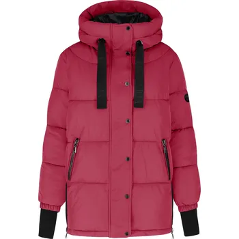 Dámská růžová S KAPUCÍ bunda s kapucí VOLCANO , velikost J-BLIS 4XL