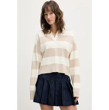 Dámský svetr Svetr Guess Jeans W6RR16.Z3FC2 béžová 01X, vel. M