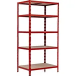 Trestles Policový regál 1800 × 900 × 600 mm, červený