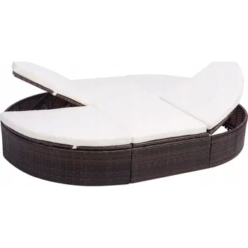 Zahradní lehátko Béžové plast Lehátko VidaXL