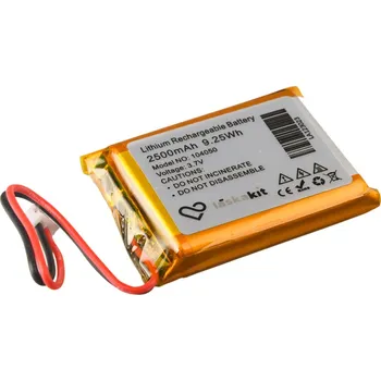 Elektronická stavebnice LaskaKit LiPol Baterie 104050 2500mAh 3.7V JST-PH 2.0