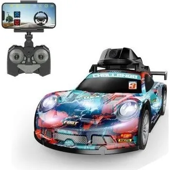 RC model auta Mamido MT1432 Závodní autíčko na dálková ovládání s kamerou, červené