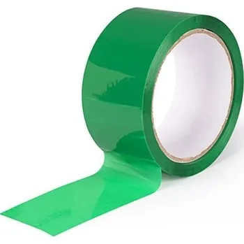 Bull Balící lepící páska 48 mm × 66 m, akryl, zelená, (42my), 6 ks