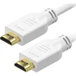 Video kabel AlzaPower Core HDMI 1.4 High Speed 4K 20m bílý