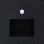 Luxera LED Schodišťové svítidlo s PIR senzorem Emithor černé + montážní box