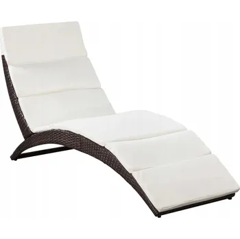 Zahradní lehátko Lehátko kovové béžové VidaXL