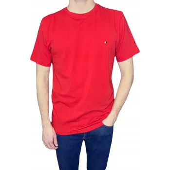 Pánské tričko Pánské tričko červené s krátkým rukávem hladké L