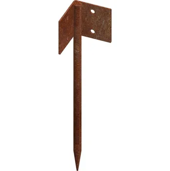 Zahradní obrubník CORGARDEN Urbis Spojka na zahradní obrubník 25 × 10 cm, corten, rohová