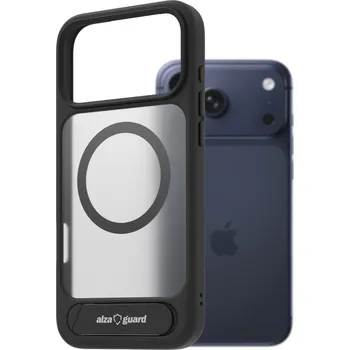 Pouzdro na mobilní telefon AlzaGuard Matte Case with Stand Compatible with MagSafe for iPhone 17 Pro Max černý