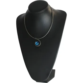 Náramek E.L. 19 Spirála s modrým sklem