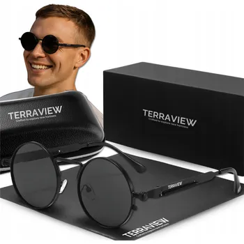 Sluneční brýle Okulary Przeciwsłoneczne Męskie Terraview Polarizační Lenonky Filtr UV400