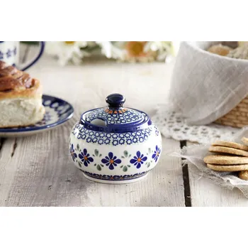 Cukřenka Keramická cukřenka Bolesławiec 300 ml - dek. DU60