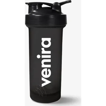 Shaker VENIRA shaker PRO s poutkem, černý, 600 ml