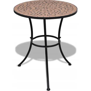 Konferenční stolek Stůl VidaXL kovový kulatý 60 x 60 x 70 cm