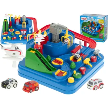 Interaktivní parkoviště závodní sanitka policejní auto