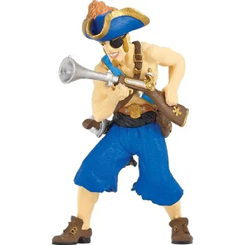 Dětské zboží Papo Pirát jednooký s puškou modrý